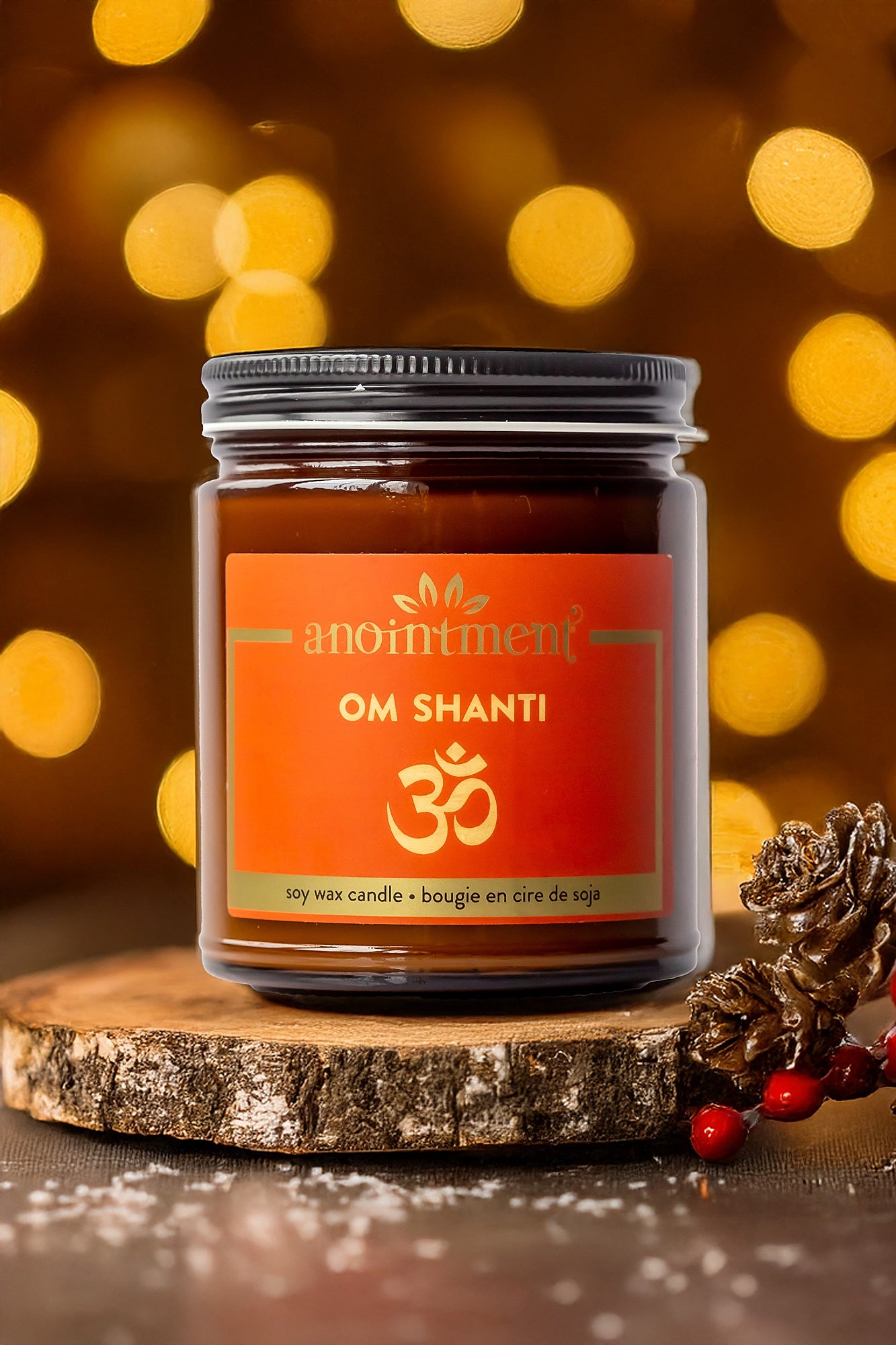 Om Shanti Candle